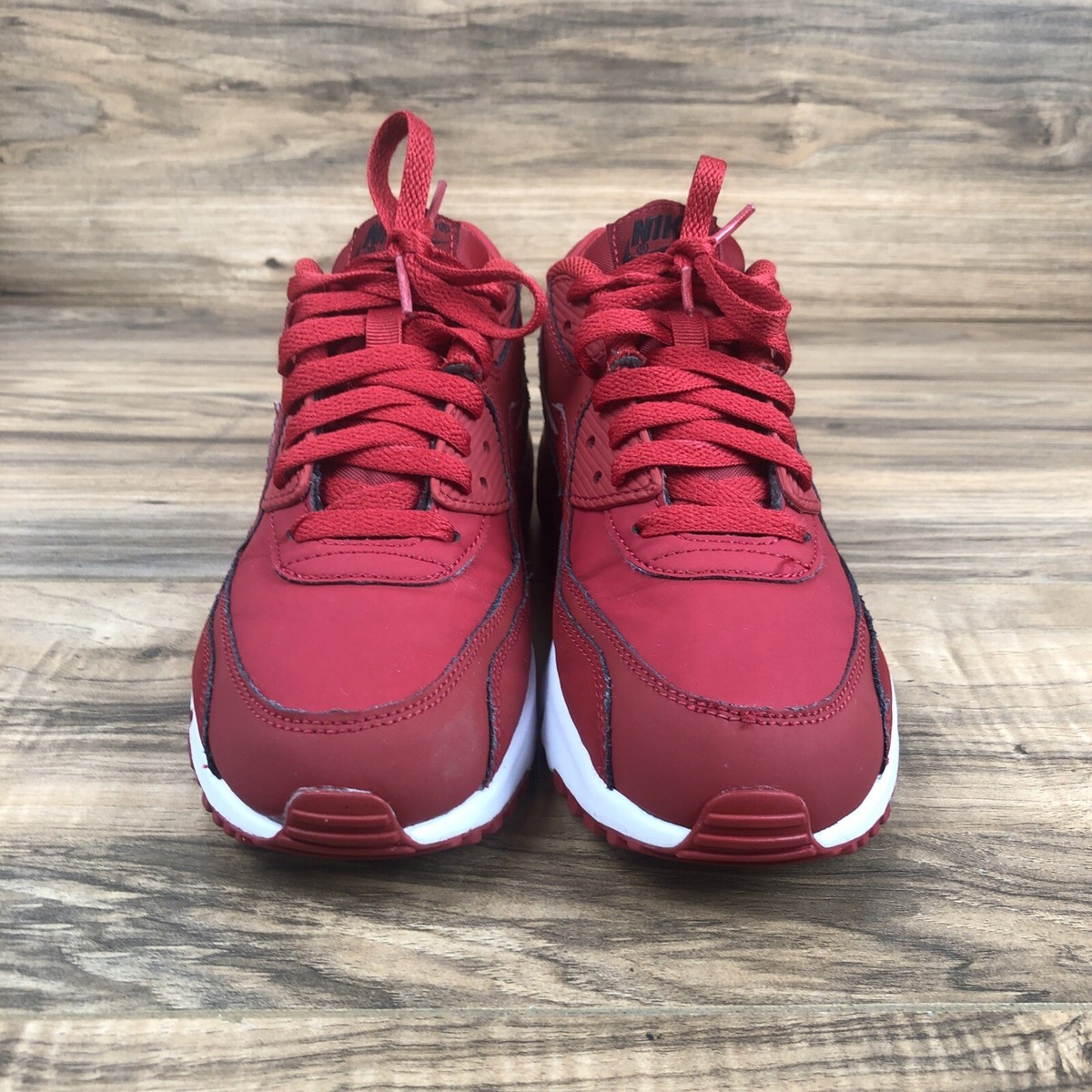 もも　0906 Nike Air Max 90 833412-600 Red Casual Shoes Sneakers Size 6Y