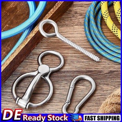 Horse Tie Ring Stainless Steel Horse Tack Supplies Training Equipment (Silver) D