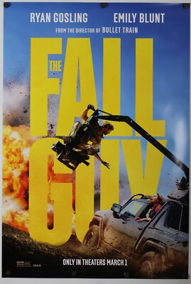 Fall Guy - original DS movie poster 27x40 D/S MINT - Ryan Gosling , Emily Blunt
