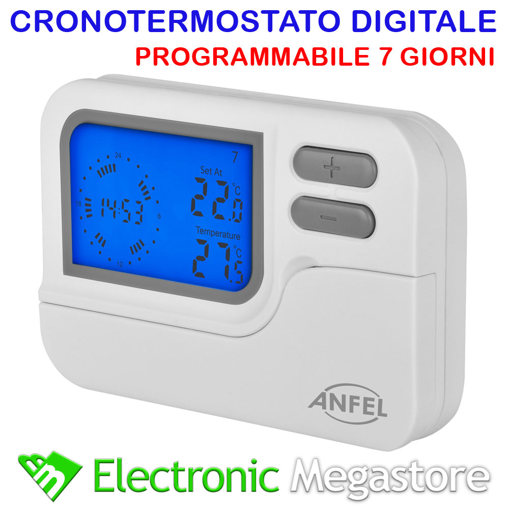 KPS Cronotermostato Digitale Per Riscaldamento Grande Flessibilità Di - Foto 3