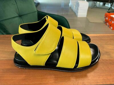 MARNI ANATOMIC CULT STRAPS FUSSBETT LAMM LEDER SANDALS SANDALEN SCHUHE SHOES 37