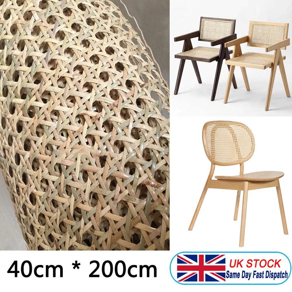 40 200cm Natural Cane Webbing Sheets Rattan Material Chairs