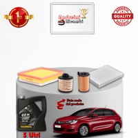 Kit Wartung 4 Filter + 5 Liter 5W30 Citroen C4 II 1.6 Bluehdi 88KW Ab 2014