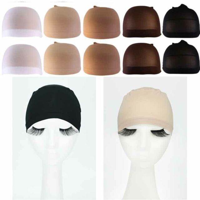 Wig Cap Breathable Mesh Net Stocking Nylon Stretch Hair Liner Unisex Pack of 10