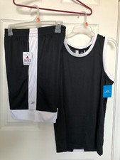 Pro Player - Boy's Tank Top  Short Set Sz 14 - Basketball Gray