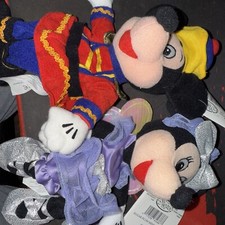 Disney Bean Bag Nutcracker Mickey Sugar Plum Fairy Minnie Mouse Ballet Plush