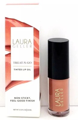 Laura Geller Treat N Go Tinted Lip Oil  CRUNCH TIME  0.13oz /3.8mL Full Size