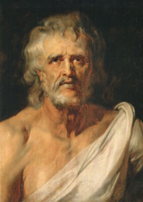 Kunstkarte Peter Paul Rubens ''Brustbild des Philosophen Seneca''