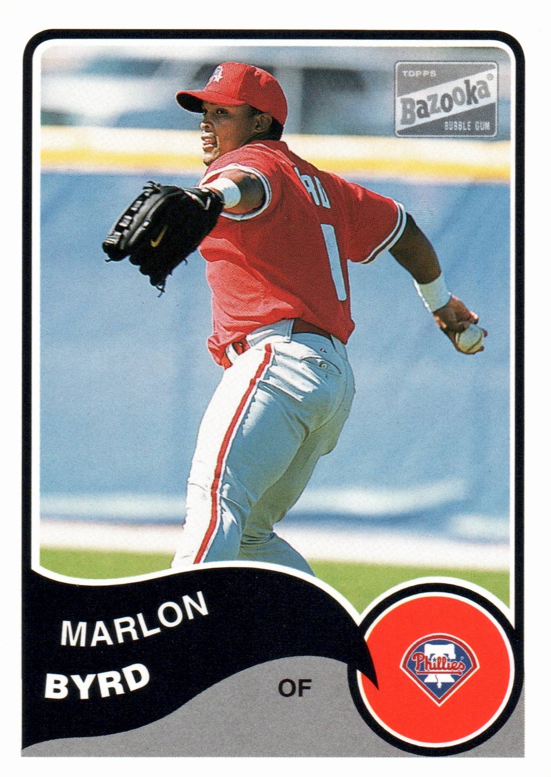 2003 Bazooka # 92 Marlon Byrd Philadelphia Phillies