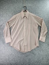 Vtg Towncraft Shirt Mens 16 Polyester Nylon Disco Collar MCM Atomic 60s 70s