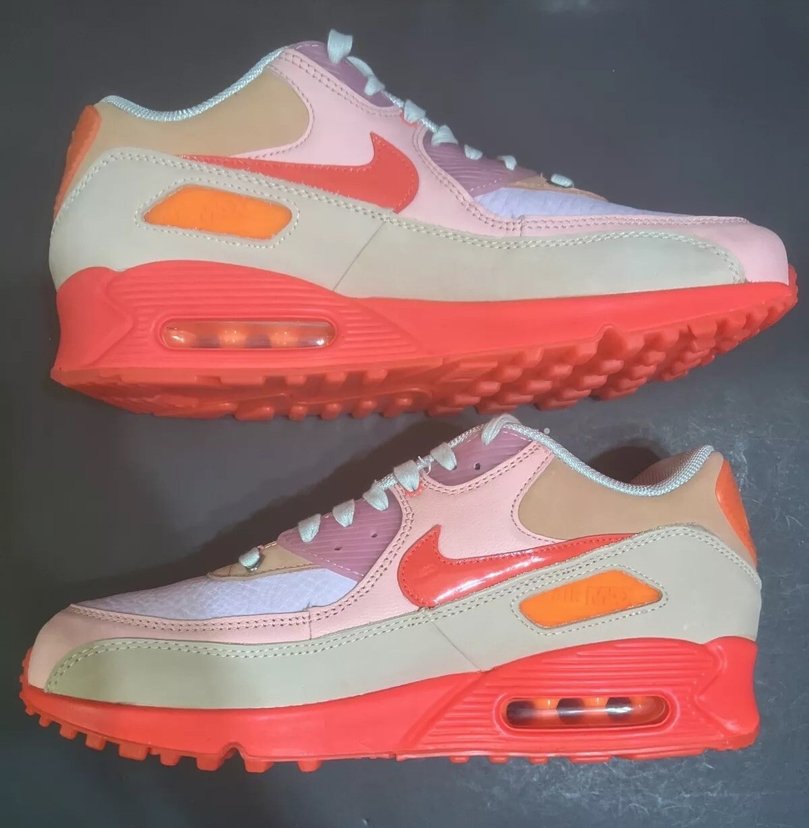 Sz 12 NIKE WMNS AIR MAX 90 ‘PLATINUM CRIMSON’ MENS [CT3449-600] NEW - Main Image