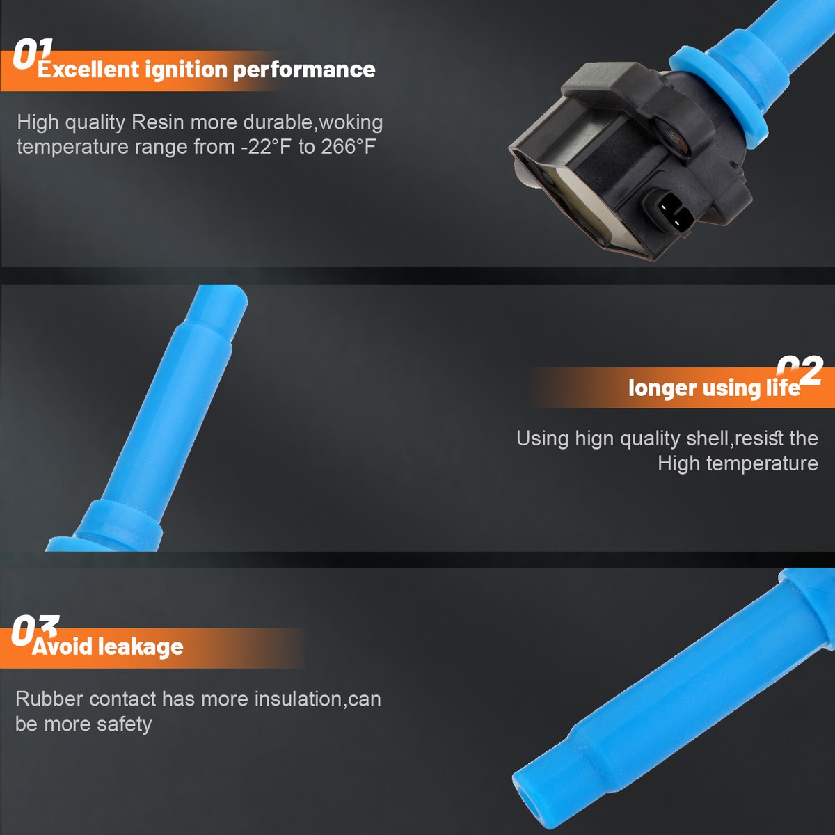 For Kia for Spectra 2002-2004 Sephia 1998-2001 1.8L Ignition Coil