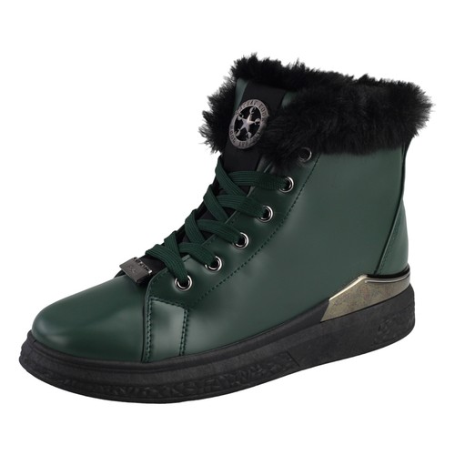 Damen Winter Sneakers High Warm Gefütterte Freizeit Schuhe Boots Stiefeletten - Bild 45 von 59