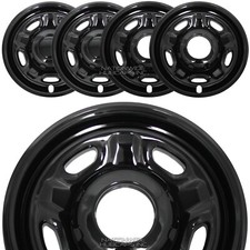 10-25 Ford F250 F350 Xl Super Duty 4x4 17 Black Wheel Skins Rim Covers Hub Caps