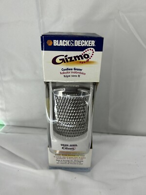 Black & Decker Gizmo Cordless Electric Cheese Grater With 3 Blades GG200 NEW