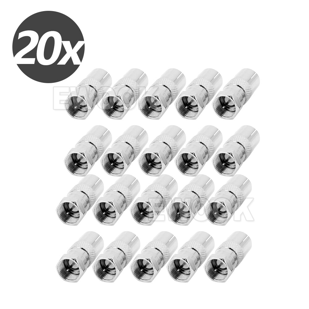 FType Male to PAL Female Socket TV Antenna Cable Connector Adaptor