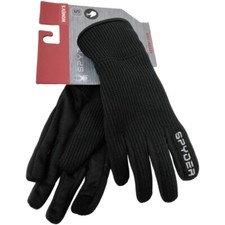 Spyder Gloves Strike Fleece Conduct Women's Size Small Winter Gear Triple Black