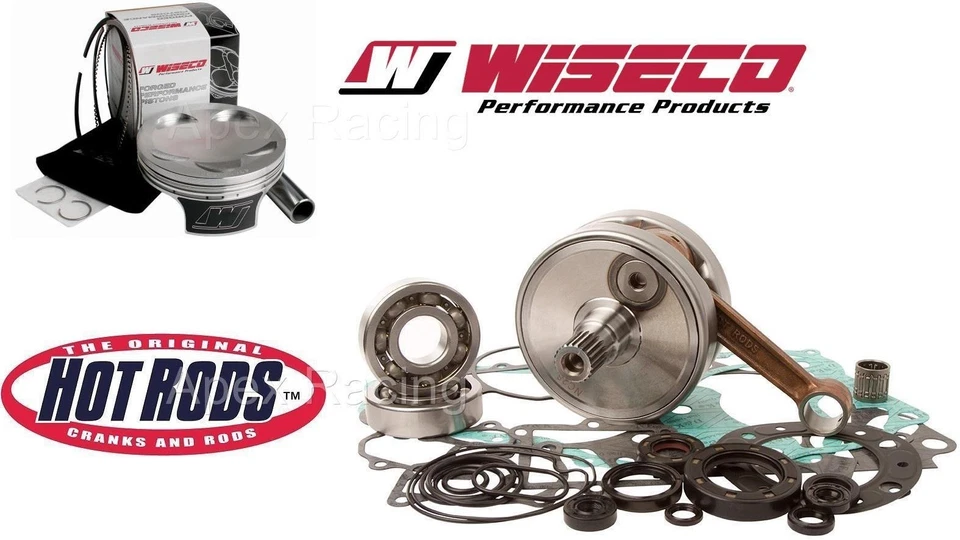 YZ250F 2003-2007 HOTRODS WISECO Kit de reconstrucción de extremo superior + inferior Cigüeñal de pistón Gkt Foto 2 de 4