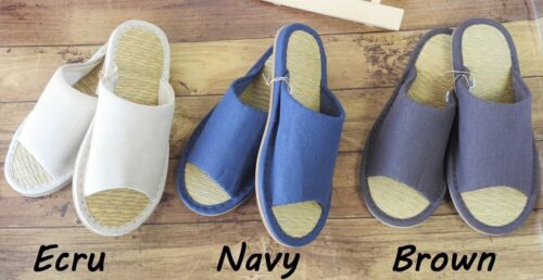 MUJI Tatami Rush Igusa grass Cushion Slippers M/L/XL Summer Cool Sandals Zori - 第 1/8 張圖片