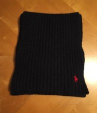 Polo Ralph Lauren Scarf Navy Blue Red Pony Unisex