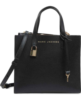 Marc Jacobs Mini Grind Coated Leather Crossbody Tote Bag Satchel