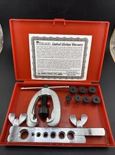 Sealey 9 Piece Brake Pipe Flaring Kit Fuel Repair Tool Set 3/16"-5/8" Dies AK505