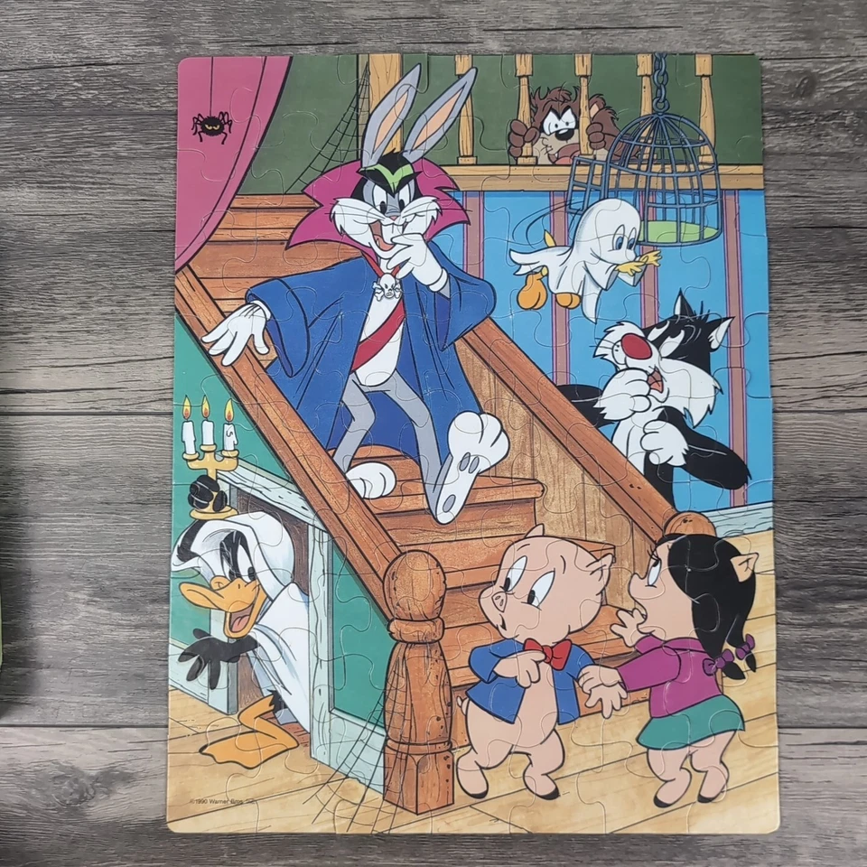 Rompecabezas Completo De Colección Looney Tunes Halloween Bichos Lucas Cerdo Cerdo Arco Iris Foto 3 de 4