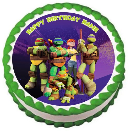 TEENAGE MUTANT NINJA TURTLES Party Essbar Tortenaufleger Bild  - Bild 4 von 10