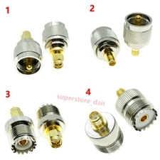 UHF SO-239 PL259 to SMA Male Female Jack Plug Connector Coax RF Coaxial Adapter