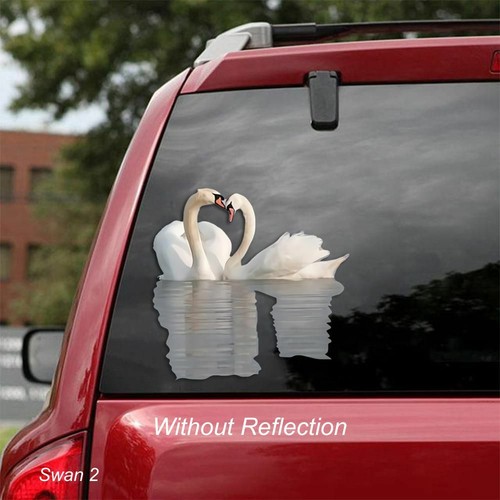 LARGE-SIZED CAR DECALS - SWAN - 3 CHOICES - Picture 6 of 7