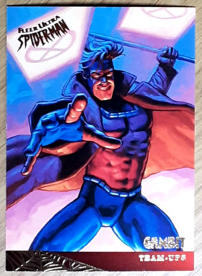 1995 Fleer Ultra Spider-Man Card 117 GAMBIT. Free New Top Loader.