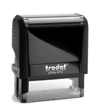 Custom 3 line Self Inking Rubber address stamp - Trodat 4912 Size 3/4" x 1-7/8"