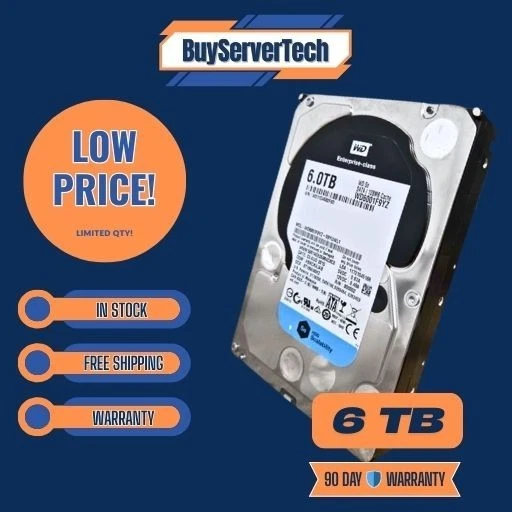 Western digital 6TB 3.5" 7.2K SATA WD6001F9YZ DataCenter Hard Drive Enterprise - Image 2 of 2