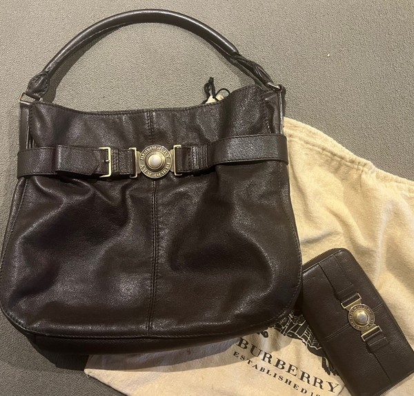Burberry Leather Handbag and wallet