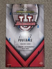 2021-22 Bowman University Football Brand New & Factory Sealed HOBBY Box