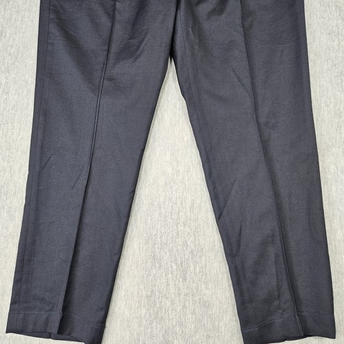Isaia Pants 50R (32x27) Iconico Drawstring Trousers Wool Blend Italy Dark Blue - Picture 6 of 19