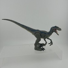 JURASSIC WORLD Blue Legacy VELOCIRAPTOR Dinosaur Figure 2017 Mattel Movable Limb