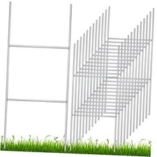 Pcs H Stake for Yard Sign 24'' x 10'' Metal Heavy Duty H Frame Lawn Wire 12