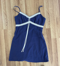 Forever 21 Women's Sundress Sleeveless Dark Blue  Dress - Size M