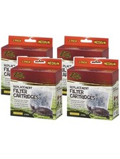 Zilla 4 Pack Basking Platform Replacement Filter Cartridges for Aquarium 3...