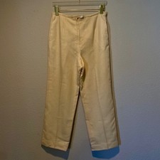 Vintage Wool Cream Pants Lined Medium Quiet Luxury Yacht Club Style