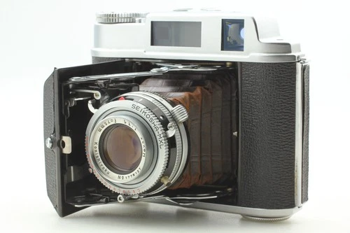 CLA'd [MINT] KONICA pearl iv  Rangefinder camera 6x4.5 Hexar 75mm 3.5 From JAPAN