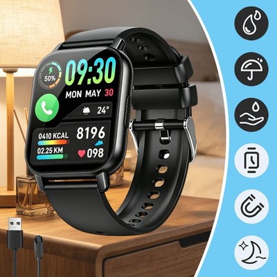 Fitnessuhr Sportuhr Smartwatch Smart Watch Wasserdicht Bluetooth Touchscreen