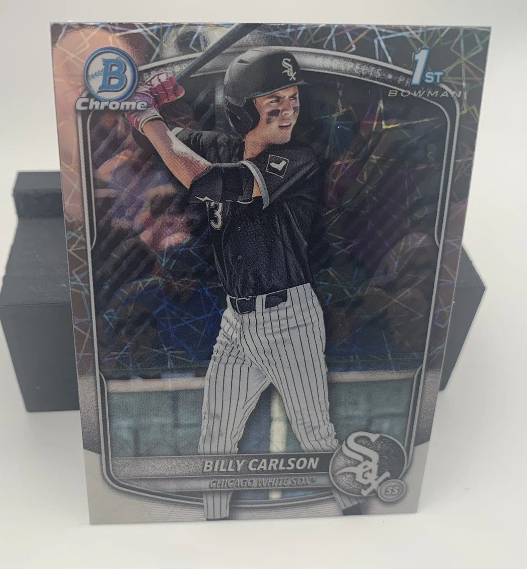 2025 Bowman Draft Billy Carlson 1st Bowman Chrome Laser Refractor #BDC-10