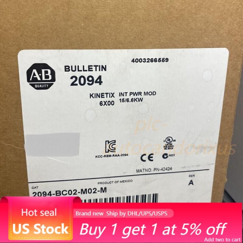 NEW SEALED 2094-BC02-M02-M Kinetix 6200/6500 Integrated Axis Module US Free Tax