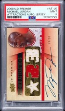 2008-09 UD Premier - Premier Attractions Michael Jordan On card Auto #AT-JO /50