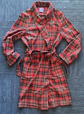 Pendleton Wool Lounge Robe--Never used Red Tartan Plaid, Large XL  read , c.2012