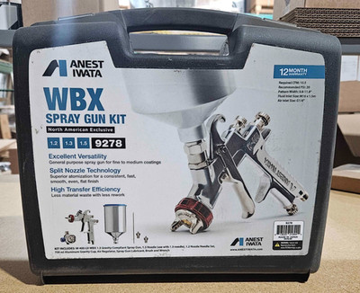 Anest Iwata 9278 W400Lv-Wbx Multi Tip Value Spray Gun Set