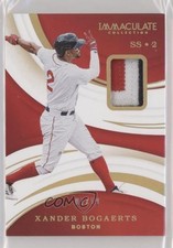 2020 Panini Immaculate Gold 7/10 Xander Bogaerts #91 0a6