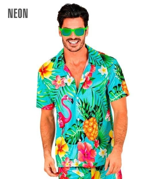 Disfraz Camisa hawaiana de palmeras para Hombre |[Envío en 24h